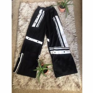 Sold/Black and White Stripped High Waist Joggers